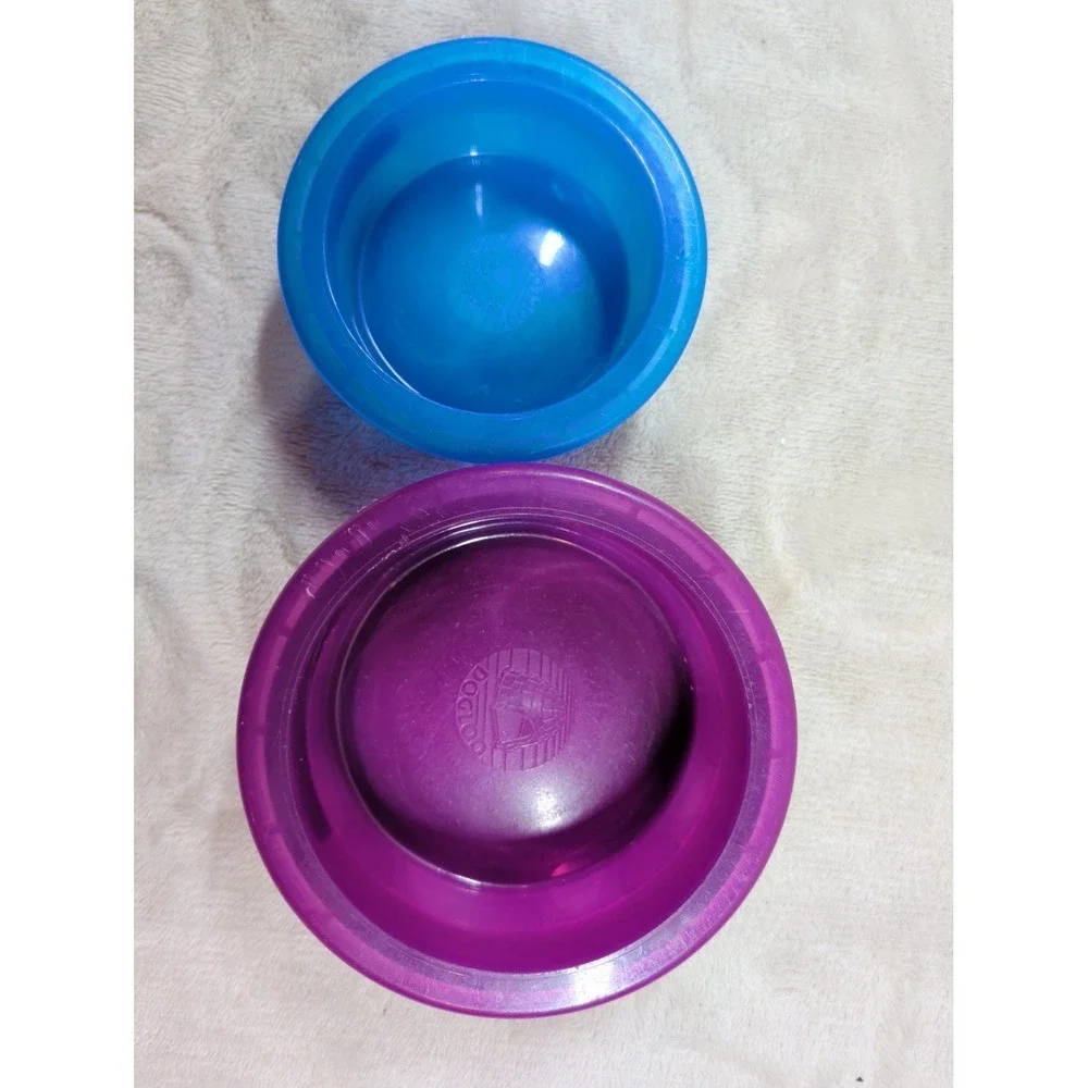 Dogloo Signature Series Crock Pet Bowls Small Purple & Mini Blue‎ Set of 2 USA